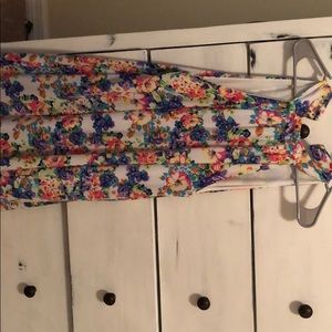 Short, colorful boutique dress